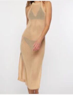 O'Neill Tan Cordell Mesh Midi Cover-Up